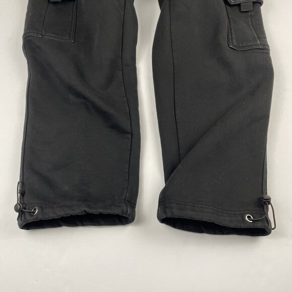 FB County Heavyweight Cargo Sweatpants Men's S Baggy Urban Street Style Black - Picture 10 of 10